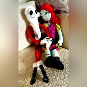 Nightmare Before Christmas Jack AND Sally Stuffed Characters 24-27”